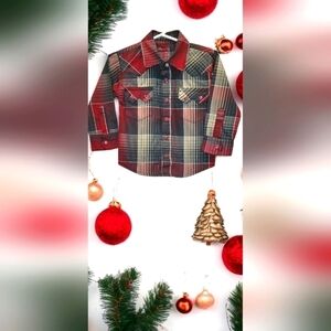 Wrangler Button-down Long Sleeve Pearl Snap Shirt